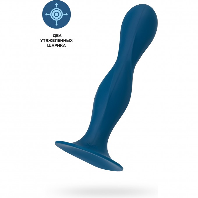 Фаллоимитатор SATISFYER DOUBLE BALL-R, силикон, синий, 18 см J1520-1 Фаллоимитатор SATISFYER DOUBLE BALL-R, силикон, синий, 18 см J1520-1