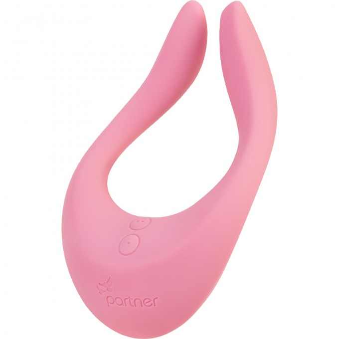 Вибромассажер скобка для пар SATISFYER PARTNER PLUS MULTIFUN 2 ENDLESS JOY розовый J2018-30 Вибромассажер скобка для пар SATISFYER PARTNER PLUS MULTIFUN 2 ENDLESS JOY розовый J2018-30