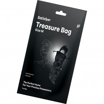 Мешочек SATISFYER TREASURE BAG для хранения игрушек M черный