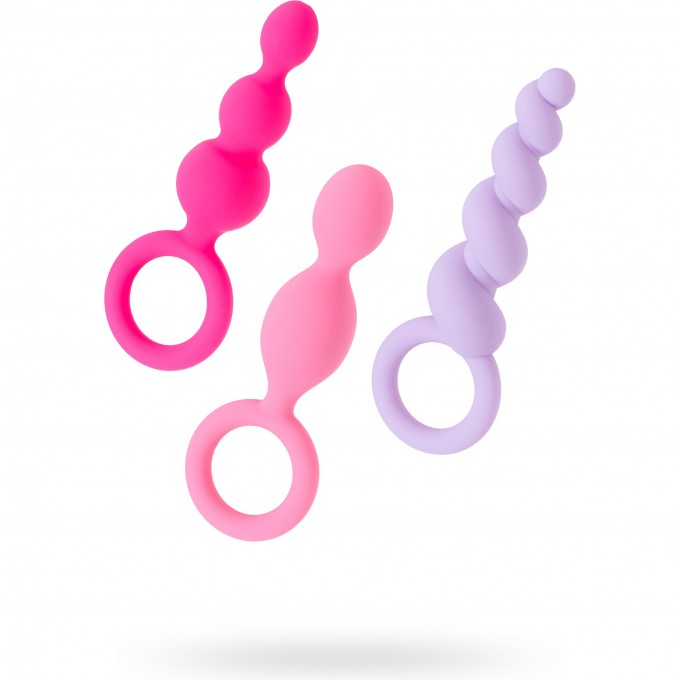 Набор анальных плагов SATISFYER PLUGS цветные EE73-775-0118 Набор анальных плагов SATISFYER PLUGS цветные EE73-775-0118