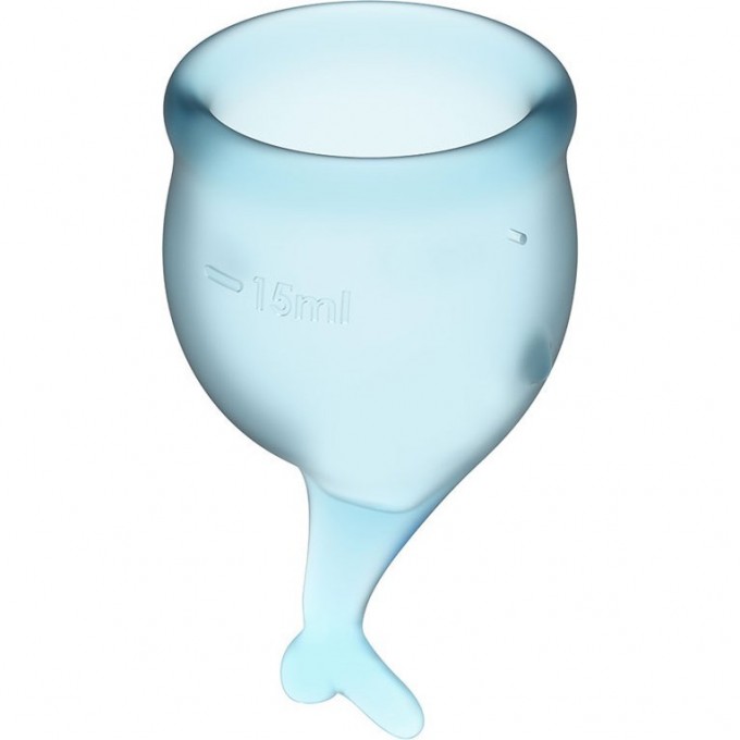 Набор менструальных чаш 2 шт SATISFYER SECURE MENSTRUAL CUP LIGHT BLUE J1766-3 Набор менструальных чаш 2 шт SATISFYER SECURE MENSTRUAL CUP LIGHT BLUE J1766-3