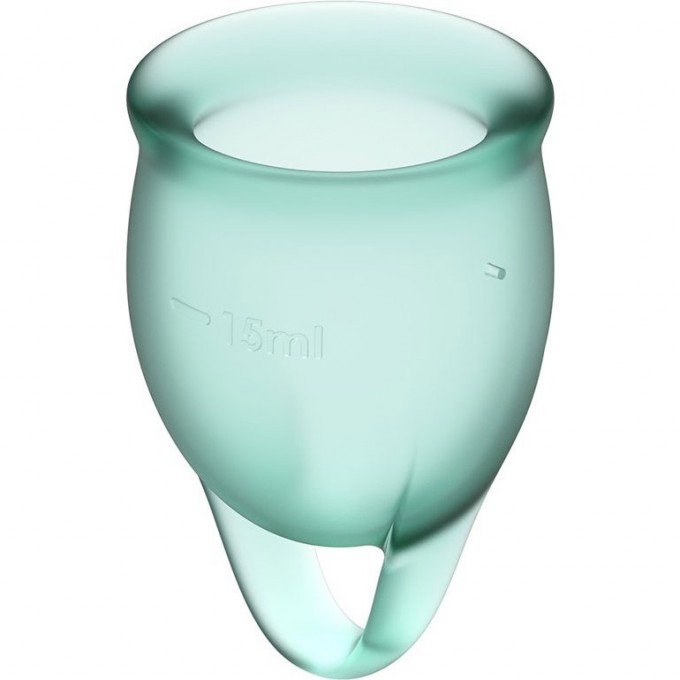 Набор менструальных чаш, 2шт SATISFYER FEEL CONFIDENT MENSTRUAL CUP DARK GREEN J1762-5 Набор менструальных чаш, 2шт SATISFYER FEEL CONFIDENT MENSTRUAL CUP DARK GREEN J1762-5