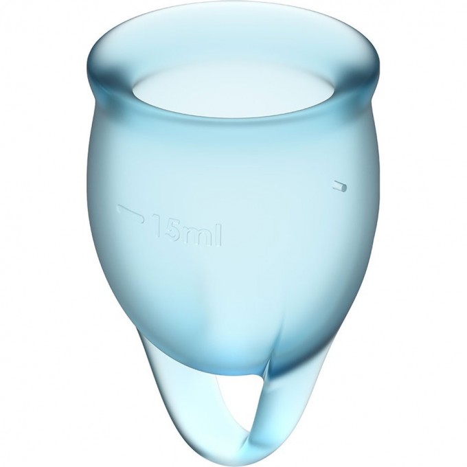 Набор менструальных чаш, 2шт SATISFYER FEEL CONFIDENT MENSTRUAL CUP LIGHT BLUE J1762-3 Набор менструальных чаш, 2шт SATISFYER FEEL CONFIDENT MENSTRUAL CUP LIGHT BLUE J1762-3