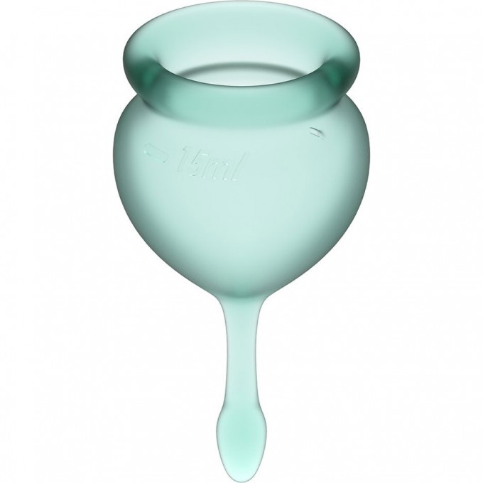 Набор менструальных чаш, 2шт SATISFYER FEEL GOOD MENSTRUAL CUP DARK GREEN J1763-5 Набор менструальных чаш, 2шт SATISFYER FEEL GOOD MENSTRUAL CUP DARK GREEN J1763-5