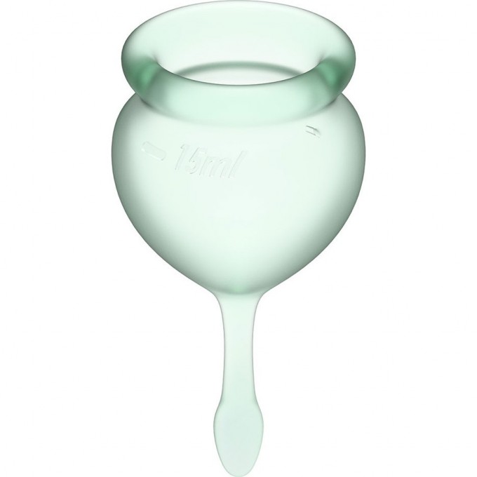 Набор менструальных чаш, 2шт SATISFYER FEEL GOOD MENSTRUAL CUP LIGHT GREEN J1763-1 Набор менструальных чаш, 2шт SATISFYER FEEL GOOD MENSTRUAL CUP LIGHT GREEN J1763-1