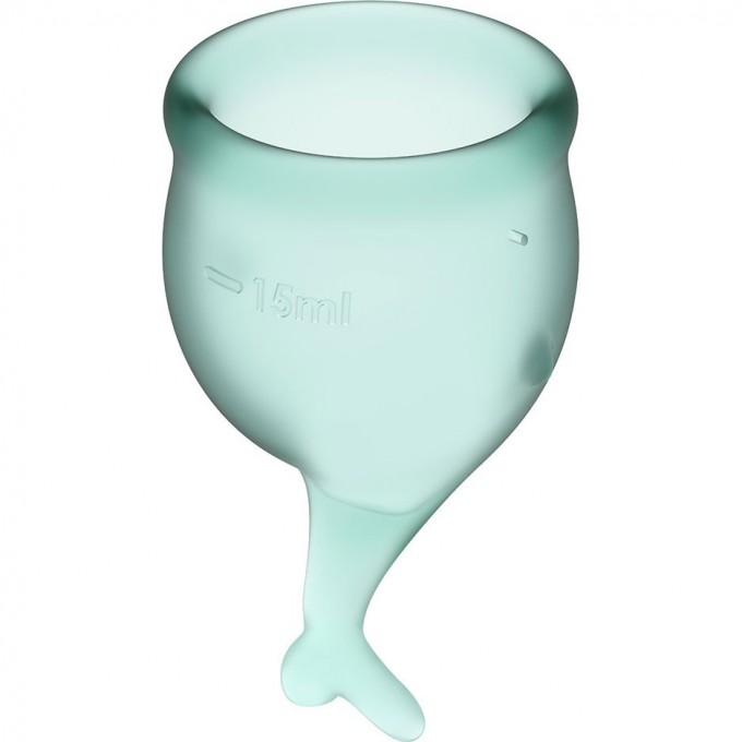 Набор менструальных чаш, 2шт SATISFYER FEEL SECURE MENSTRUAL CUP DARK GREEN J1766-5 Набор менструальных чаш, 2шт SATISFYER FEEL SECURE MENSTRUAL CUP DARK GREEN J1766-5
