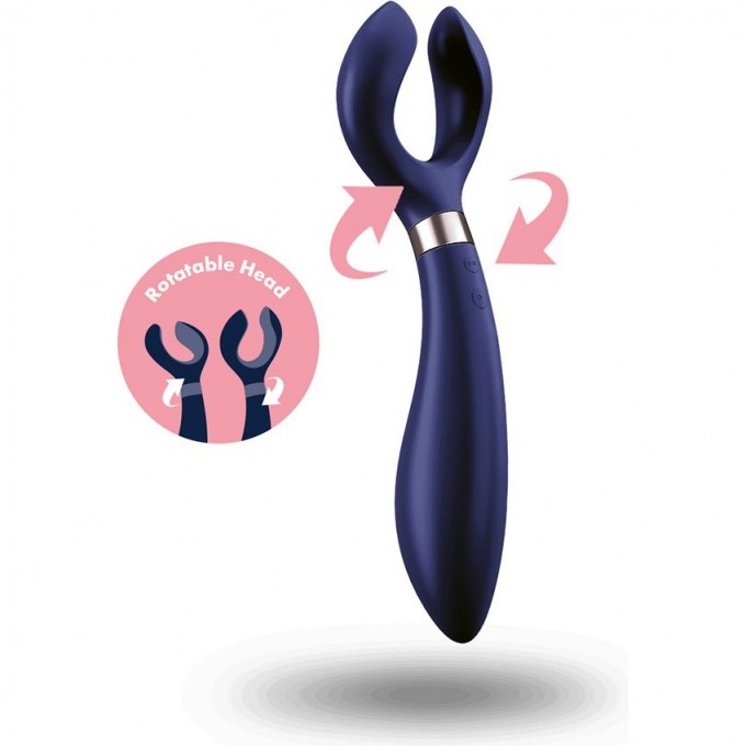 Ультрафункциональный вибромассажер SATISFYER PARTNER MULTIFUN 3 BLUE J2018-40-BLUE Ультрафункциональный вибромассажер SATISFYER PARTNER MULTIFUN 3 BLUE J2018-40-BLUE
