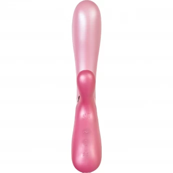 Вибратор SATISFYER Hot Lover с клиторальным стимулятором, розовый