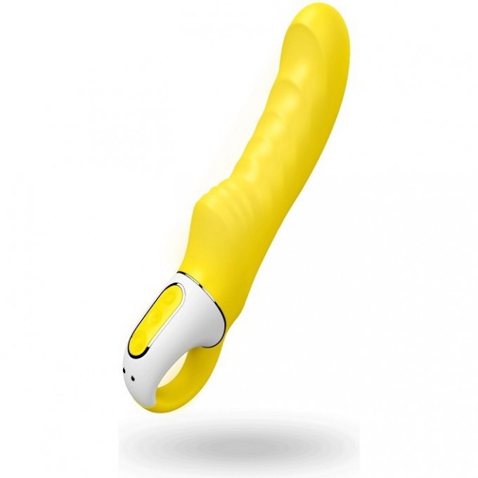 Яркий вибромассажер с ребрышками SATISFYER VIBES YUMMY SUNSHINE EE73-879-1017 Яркий вибромассажер с ребрышками SATISFYER VIBES YUMMY SUNSHINE EE73-879-1017